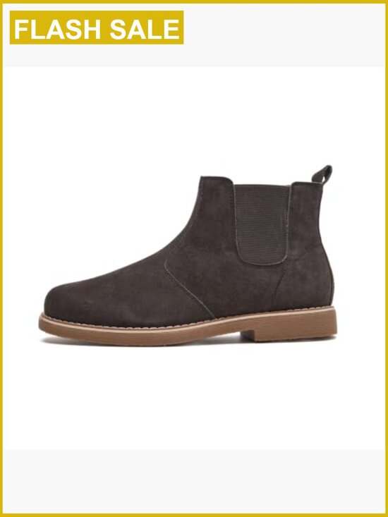 Men\'s Chelsea Boots Classic Side Elastic Band Slip On Comfortable Dress Ankle main image 7